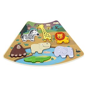 2Kids Toys Puzzle en bois Cercle connectable 6 en 1