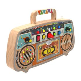 2Kids Toys Tableau d'activités Radio FM en bois