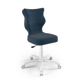 Chaise de bureau ergonomique ajustée à une hauteur de 159-188 cm - bleu marine, ENTELO