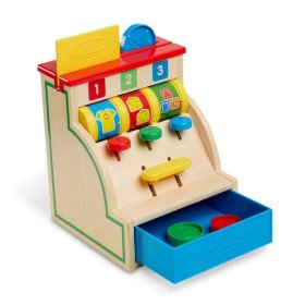 Caisse enregistreuse en bois 123 Melissa & Doug
