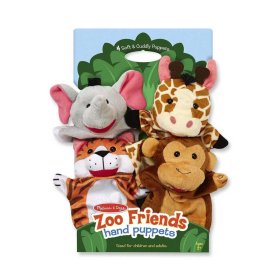 Zoo de marionnettes - lot de 4 pièces, Melissa & Doug