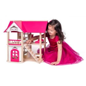 Maison de poupée Anna-Marie avec mobilier, Woodyland Woody