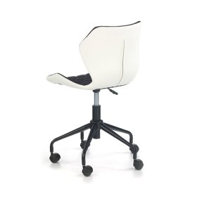 Chaise étudiante Matrix - blanc-noir, Halmar