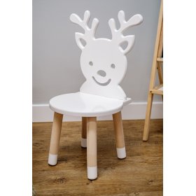 Chaise enfant - Cerf - blanc, Ourbaby