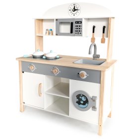 Cuisine en bois XXL avec accessoires, EcoToys