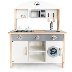 Cuisine en bois XXL avec accessoires, EcoToys