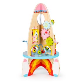 Fusée éducative multifonctionnelle en bois 8en1, EcoToys