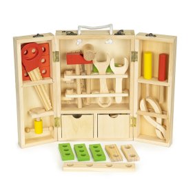 Ensemble d'outils en bois pour enfants, EcoToys