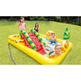 Piscine pour enfants avec toboggan, INTEX