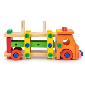 Jeu de construction en bois avec outils, EcoToys