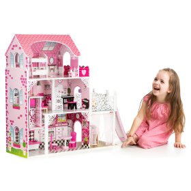 Maison de poupée en bois avec ascenseur Victoria, EcoToys