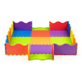 Coussin en mousse - puzzle coloré