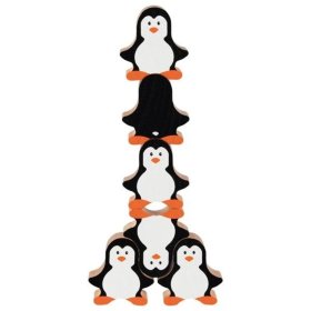 Jeu d'équilibre en bois - pingouins