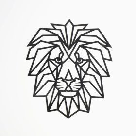 Tableau géométrique en bois - Lion - différentes couleurs, Elka Design