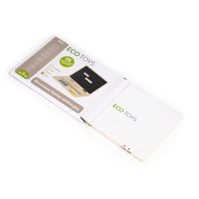 Carnet magnétique en bois blanc, EcoToys