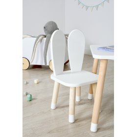 Table enfant avec chaises - Petites oreilles - blanche
