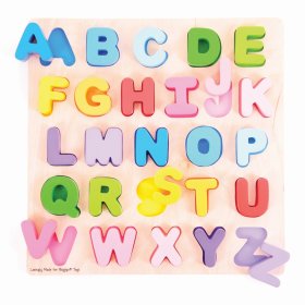 Bigjigs Lettres majuscules de l'alphabet pour bébé