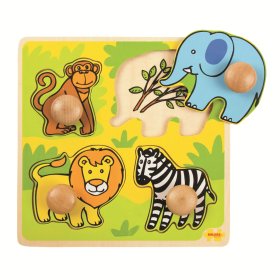 Bigjigs Toys mon premier puzzle safari coulissant, Bigjigs Toys