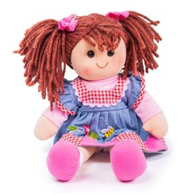 Bigjigs Toys Poupée en tissu Melody 34 cm, Bigjigs Toys