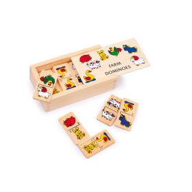 Small Foot Jeux en bois Domino ferme plus petit