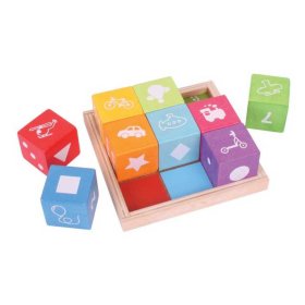 Bigjigs Baby Blocs en bois avec images, Bigjigs Toys