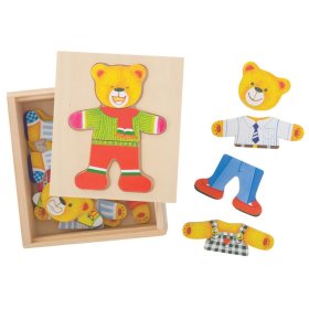 Bigjigs Toys Puzzle d'habillage de M. Ours, Bigjigs Toys