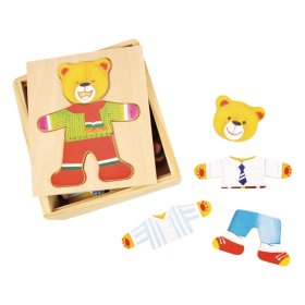 Bigjigs Toys Puzzle d'habillage de M. Ours, Bigjigs Toys