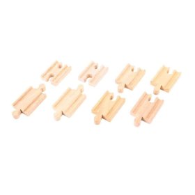 Bigjigs Rail Connecteurs de rail 7 cm 8 pcs, Bigjigs Rail