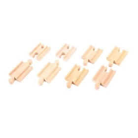 Bigjigs Rail Connecteurs de rail 7 cm 8 pcs, Bigjigs Rail