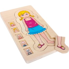 Puzzle d'anatomie en bois Small Foot, small foot