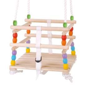 Bigjigs Toys Balançoire à perles en bois