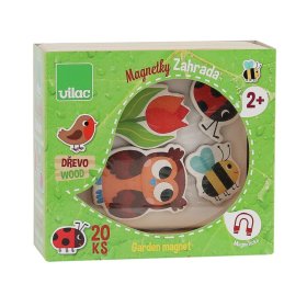 Vilac Aimants en bois jardin 20 pcs, Vilac