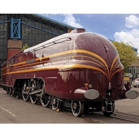 Bigjigs Rail réplique locomotive Duchess of Hamilton + 3 rails, Bigjigs Rail