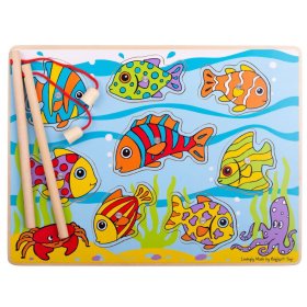 Bigjigs Toys Attraper des poissons sur une planche, Bigjigs Toys