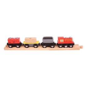 Train de marchandises Bigjigs Rail + voies