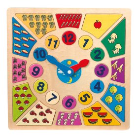 Puzzle éducatif Small Foot Insertion heures d'apprentissage, Small foot by Legler