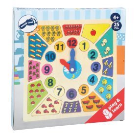 Puzzle éducatif Small Foot Insertion heures d'apprentissage, Small foot by Legler
