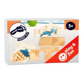 Small Foot Jeu de puzzles en bois 4 pièces dans des sachets, Small foot by Legler