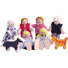 Bigjigs Toys Ensemble de maison familiale