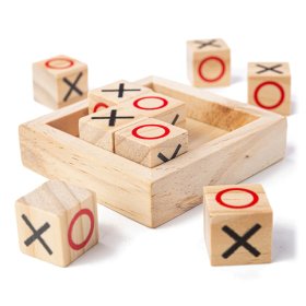 Bigjigs Toys Blocs de tic-tac-toe en bois, Bigjigs Toys