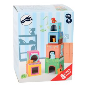 Tour Small Foot Cube avec animaux en bois, Small foot by Legler