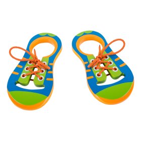 Small Foot Game Attachez vos lacets Une paire de chaussures, Small foot by Legler