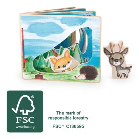 Jeu interactif de livre d'images en bois Small Foot, Small foot by Legler
