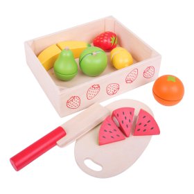 Bigjigs Toys Couper des fruits dans une boîte