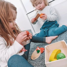 Bigjigs Toys Couper des fruits dans une boîte, Bigjigs Toys