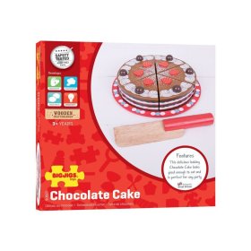 Bigjigs Toys Trancher le gâteau au chocolat, Bigjigs Toys