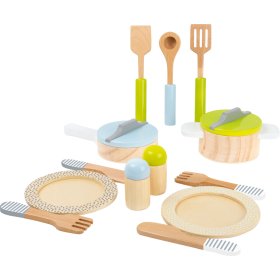 Ustensiles de cuisine en bois Small Foot Basic, small foot