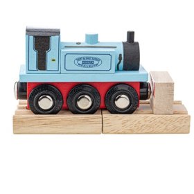 Bigjigs Rail Train en bois Terrier bleu, Bigjigs Rail