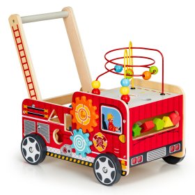 Marcheur en bois - camion de pompiers, EcoToys