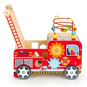 Marcheur en bois - camion de pompiers, EcoToys